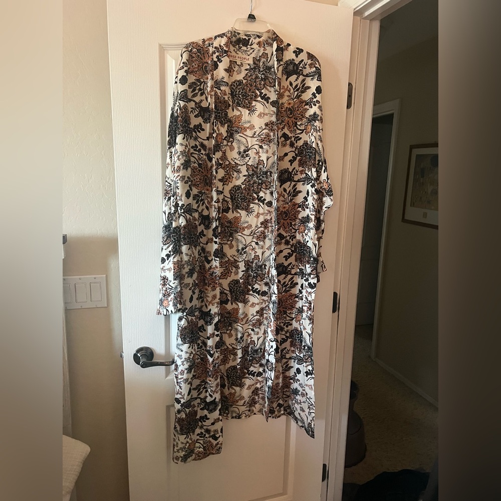 Free People Multicolor Floral Duster
